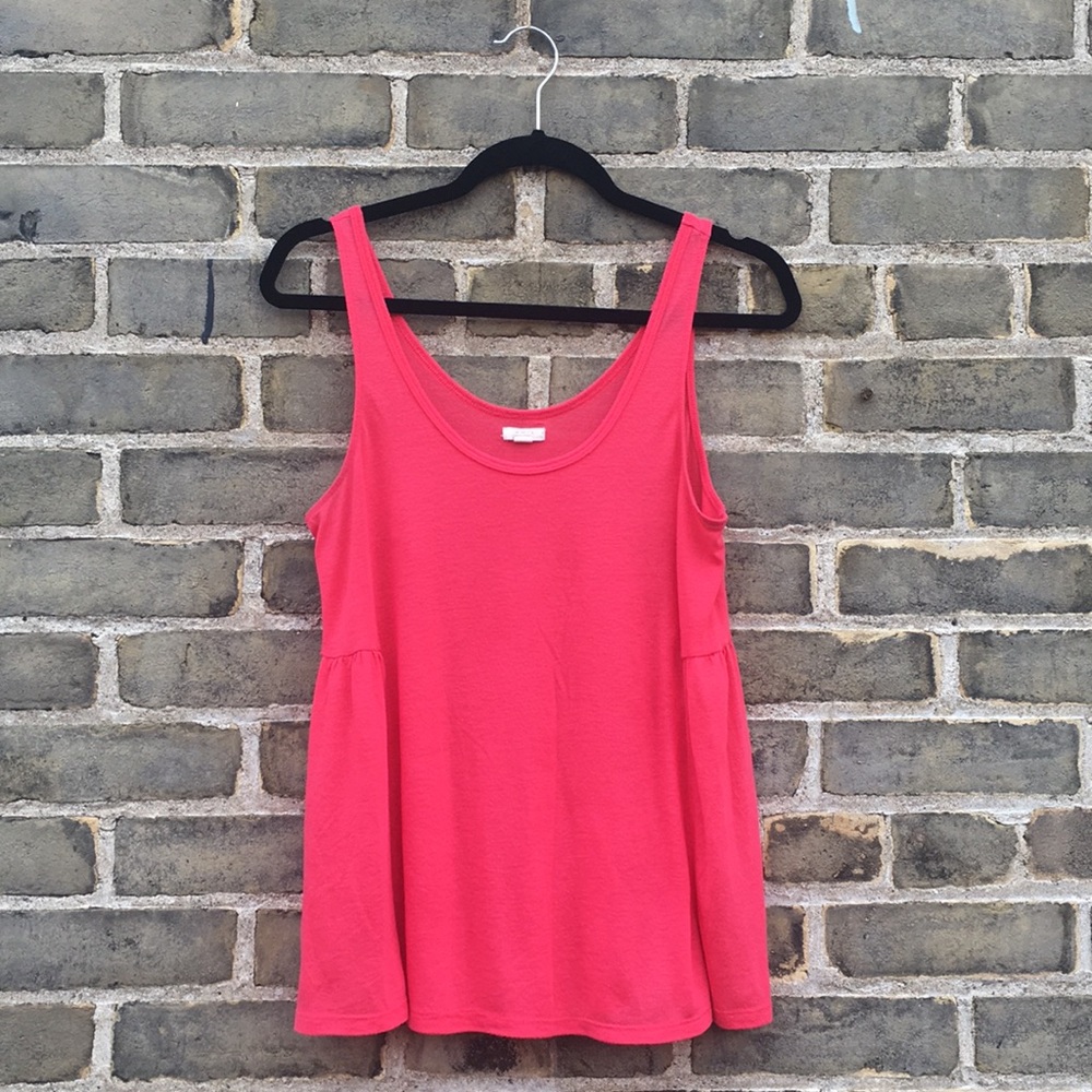 Aerie, Scoop Neck Tank, Worn Look